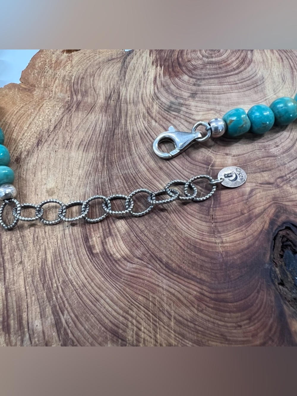 Carolyn Pollack Green Turquoise Necklace - Picture 5 of 7